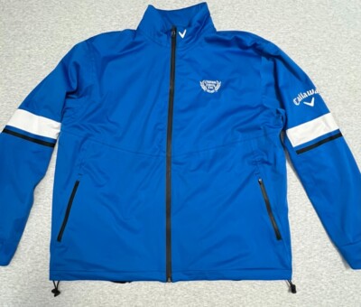 Veste Coupe-vent Callaway Homme – Bleu Taille L – Poche Zippée, Légère Et Emballable