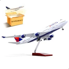 1/160 Boeing 747 Delta Airlines 17 inchs LargeThanksgiving Gifts Model Diecast