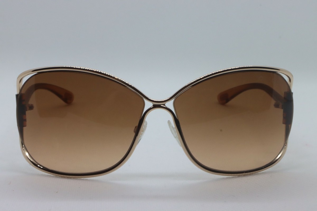 Tom Ford TF156 Eugenia Oversized Gradient Sunglasses with Case and Cloth Tom Ford Sunglasses Eugenia TF 156 Silver 18F Size 64mm New  main image 2