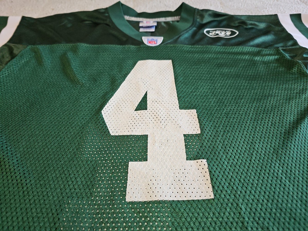 BRETT FAVRE #4 New York Jets Reebok Authentic NFL Mesh Jersey Size