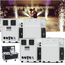 700W Cold Spark Firework Machine Stage Effect Wedding DJ Event Show &Flight Case