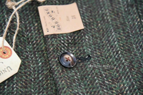 BOB DONG Tweed Jacket Blazer Vintage Country Striped Wool Sport Coat For Men - Picture 7 of 12