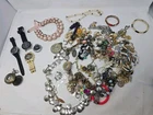 Nice Lot Of Vintage costume jewelry~necklaces ,Earrings, pins & Pendant, Watches