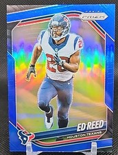 2025 Panini Prizm Football Ed Reed Dark Blue Retail SSP Card #216 Houston Texans
