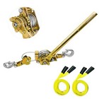 Come Along Winch 2Ton with Two 1"x8Ft Lifting Sling Cable 2T+Lifting Sling