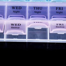 Medicine Box Organizer 4 Line for Home Travel