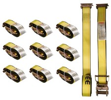10 Pack 2x12 Heavy Duty E Track Ratchet Strap For Enclosed Trailers 4000 Lbs 10 Pack 2x12 Heavy Duty E Track Ratchet Strap For Enclosed Trailers 4000 Lbs