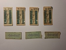 PMT Potteries Motor Traction Ltd - 7 Setright/ Punch Bus Tickets Various Values