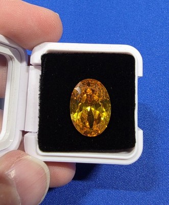 12.86 Ct Ceylon Yellow Sapphire Oval Cut Loose Gemstone 13x18mm USA