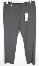 RICHMOND Men's 48 Wool Stripe Grey Dress Trousers Classic Smartwear