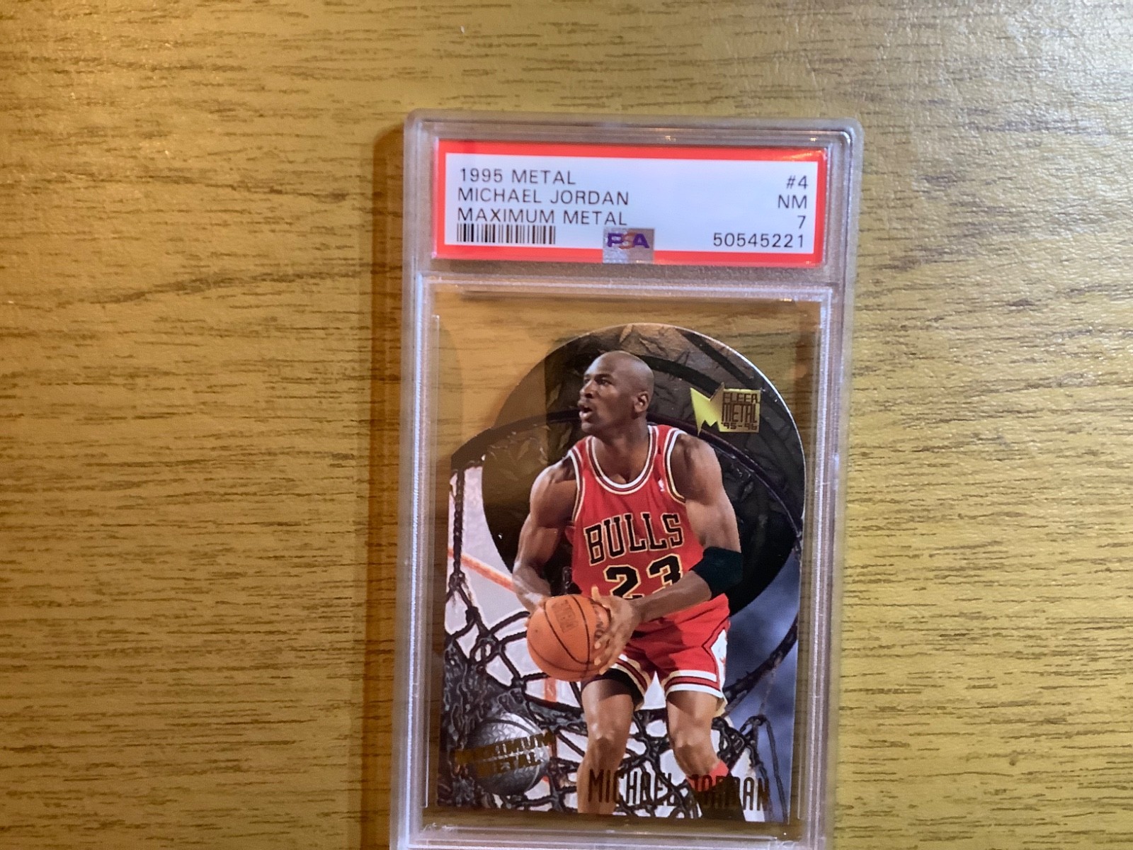 1995 METAL MAXIMUM METAL #4 MICHAEL JORDAN PSA 7