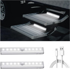 Ziciner 2PCS Motion Activated RV Step Lights, 10 LED Charging Models Movable Hig