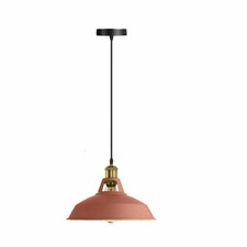 Industrial Pendant Light fitting Metal Ceiling Light Shade Hanging Retro Lamp UK