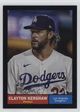 2024 Topps Archives 1961 Topps Black Foilboard Clayton Kershaw #94 2g8