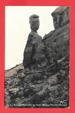RPPC POSTCARD - Colorado National Monument Double Balanced Rock Sanborn