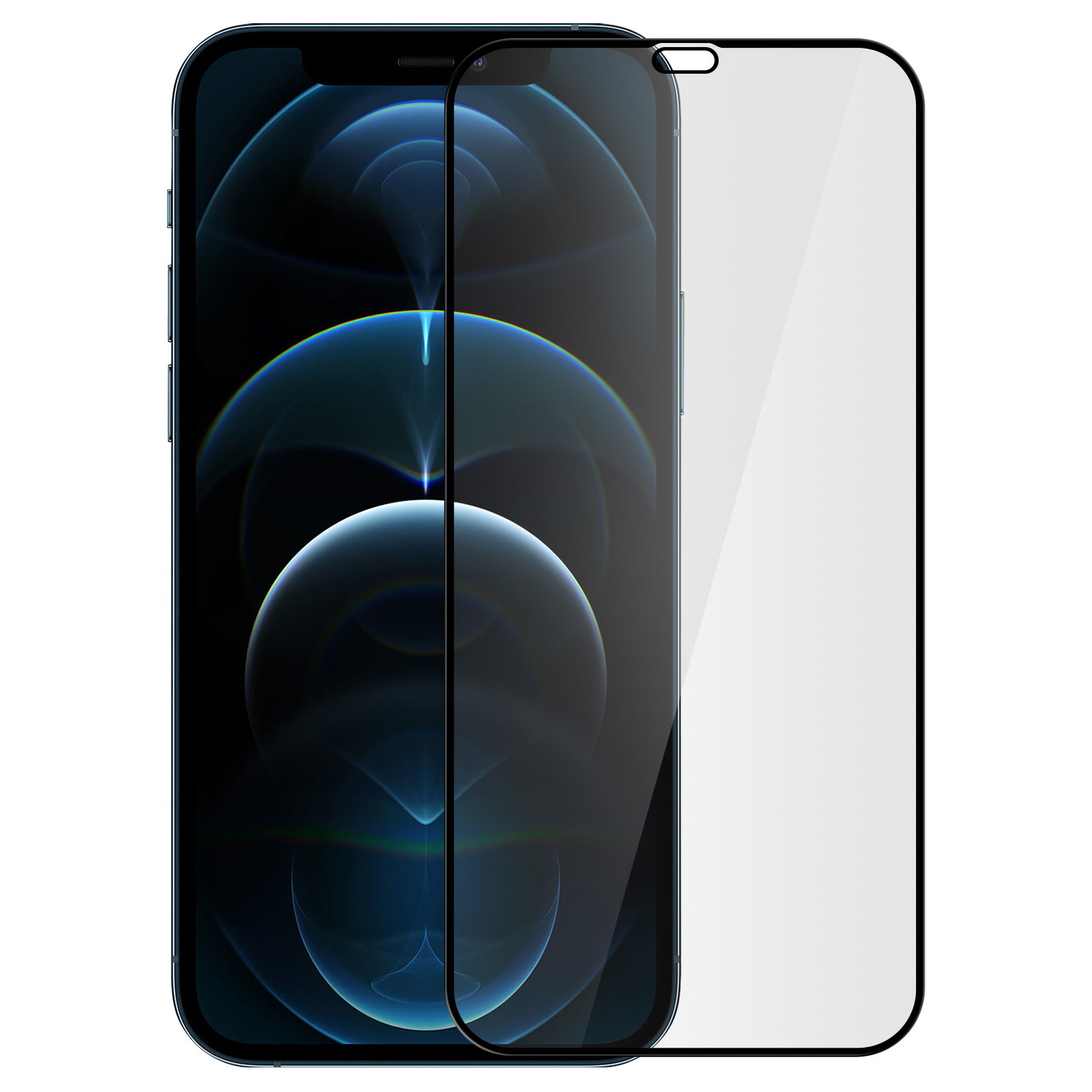 Verre trempé iPhone 12 Pro biseauté anti-rayures pour éviter les bris