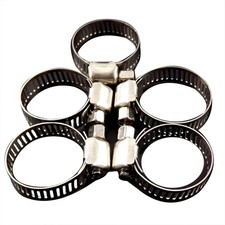 Adjustable 100pcs 1/2"-3/4" Stainless Steel Drive Hose Clamps Fuel Line Worm US