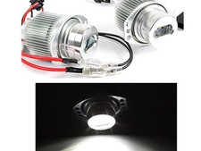 KIT 2 LAMPADE LED ANGEL EYES BMW E90 E91 SMD 2 CHIP CREE 20W 6000K BIANCO CANBUS