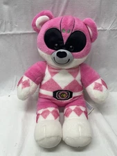 Build a Bear Power Rangers Pink Teddy Bear plush. Rare Retired EUC