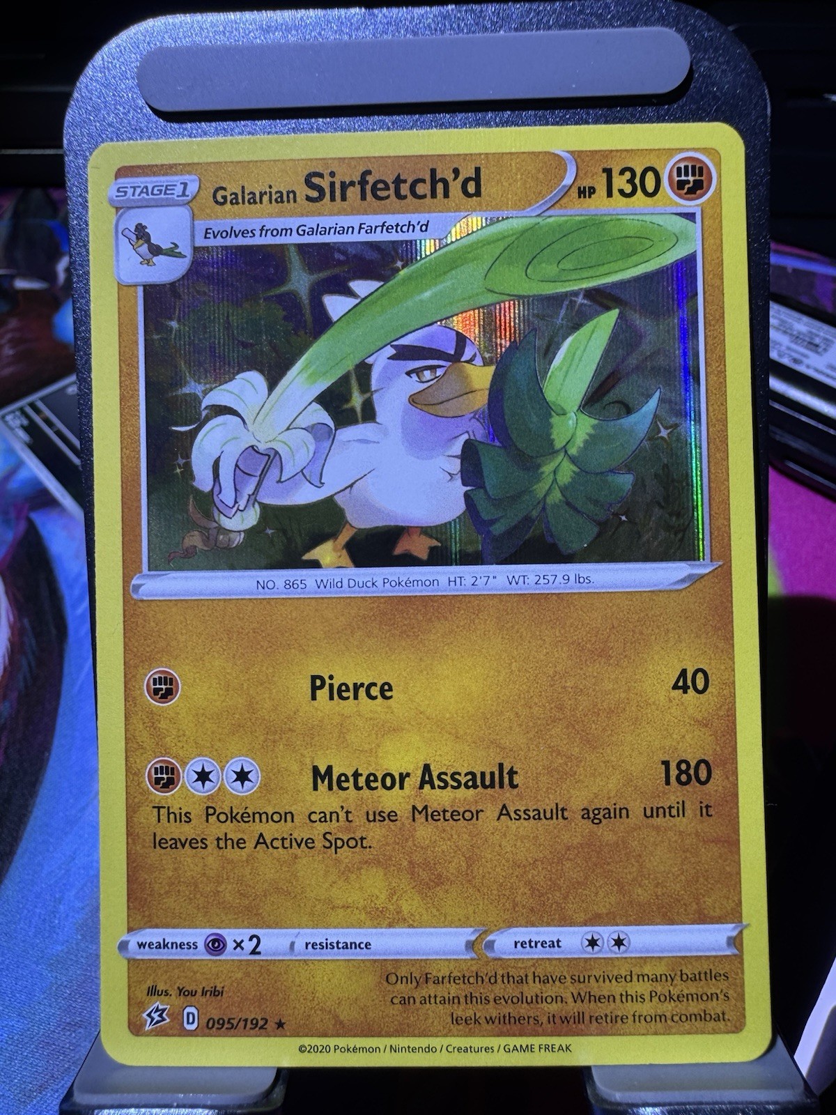 Pokémon TCG Galarian Sirfetch'd Promo Card 095/192 Holo Rare