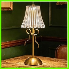 Cordless Table Lamp, Rechargeable Small Bedside Lamp, 3 Color Dimmable LED To...