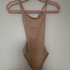 Beige Tan Women's Adult Ballet Dance Leotard MTB108
