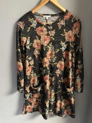 MOA MOA Women's Floral 3/4 Sleeve Top Size Medium