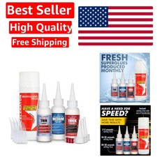 Cyanoacrylate Super Glue Kit   3 Viscosity Options  Tools for Precise Bonding