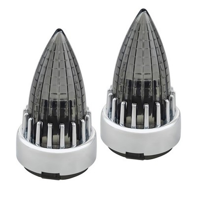 FATECIM 2'' Turn Signal Light Covers Supersonic Replacement Smoke Lenses Clip ...