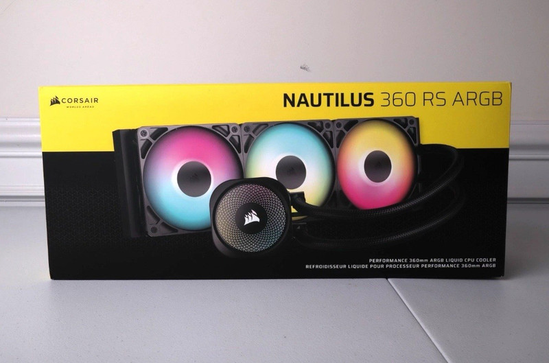 Corsair Nautilus 360 RS ARGB 360mm AIO Liquid CPU Cooler Black Intel AMD