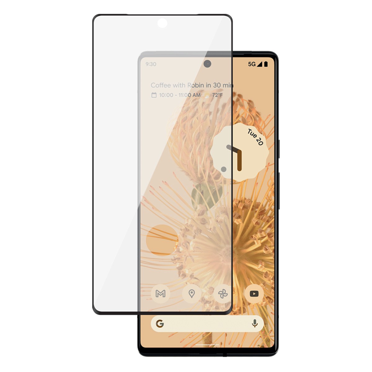 Film protection écran Google Pixel 7 Pro verre trempé 3D BigBen noir 9H