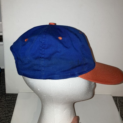 Vintage NYI New York Islanders Logo SnapBack Cap Hat Blue w/Orange Bill NHL Nice - Picture 2 of 8
