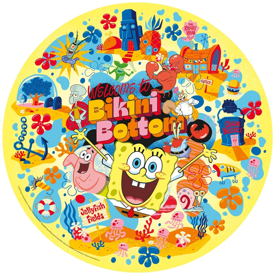 Ravensburger Puzzle 12001657 - Spongebob- 500 Teile Rundpuzzle für Erwachsene un