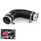  Universal Multi Adjustable 77mm Flexible Cold Air Intake Pipe Inlet Silver