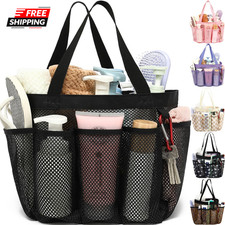 Mesh Shower Caddy Portable for College Dorm Room Essentials, Odorless Polyester