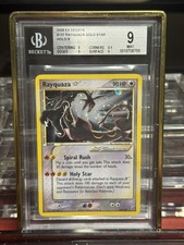 Pokemon EX Deoxys Rayquaza Gold Star Holo Card 107/107 2005 BGS 9