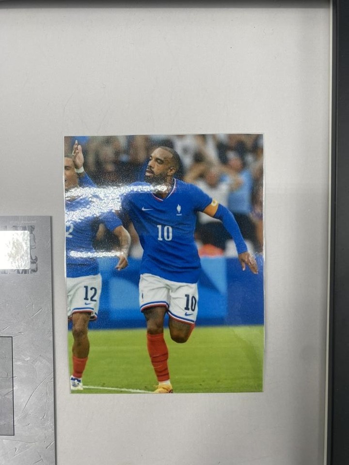 Captain's Armband Alexander Lacazette Signed In Frame France COA ...