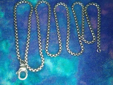 28" inches David Yurman 2.7mm 22.3 Grams Titanium Box Link Chain Necklace