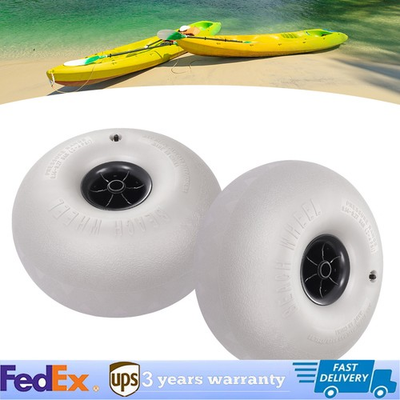 #ad 2 Pack 16 Inch Beach Inflatable Wheels Low Pressure Sand Cart Tires $108.31