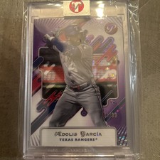 2025 Topps Pristine - Adolis Garcia #231 Pristinw Purple Refractor /99 ENCASED