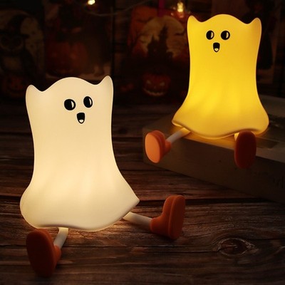 Child Safe Pumpkin Night Light Resin Texture Portable Halloween Decoration