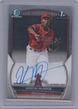 2023 Bowman Chrome Kristin Munroe Prospect Autographs