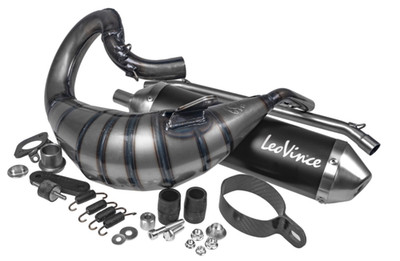 AUSPUFF LEOVINCE X-FIGHT SCHWARZ Derbi Senda DRD X-Treme SM 2014