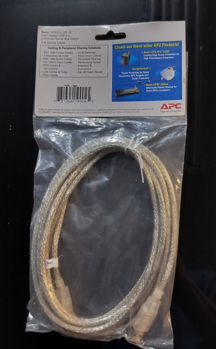 APC High Speed USB 2.0 Universal Serial Bus Cable 10ft 3M Clear 19061CL-10F-1E - Picture 2 of 2