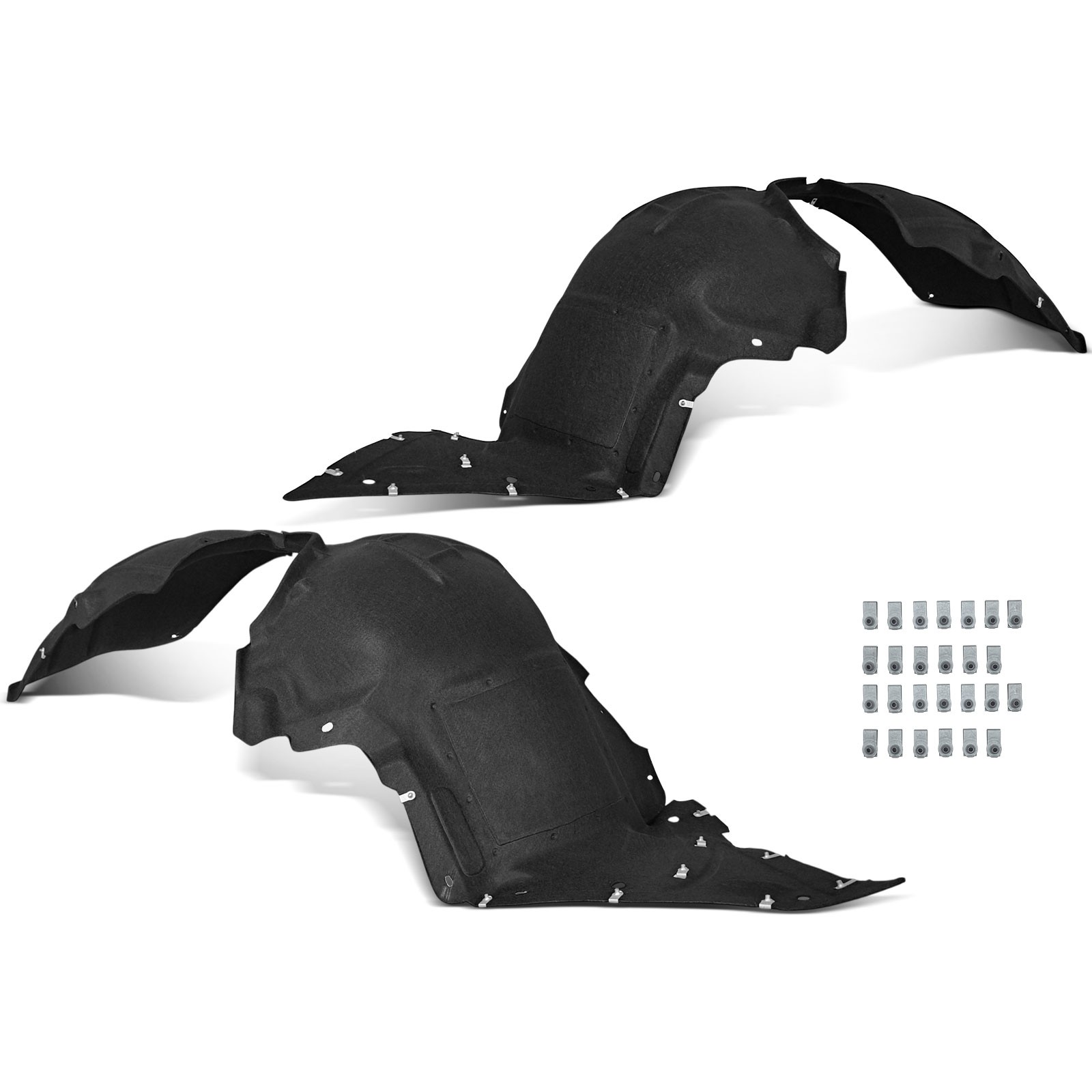 A-Premium 2Pcs Inner Fender Liners Splash Shield PET Front for Chevrolet Camaro