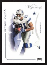 2004 Playoff Prime Signatures Quincy Morgan #/999 SN #26 Card