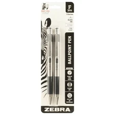 Zebra Pen F-301 Ballpoint Fine 0.7mm Black Retractable Refillable Professional