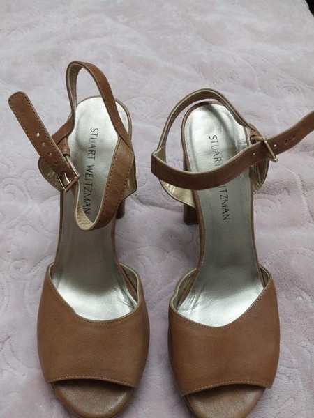 Women Stuart Weitzman Heels Brown 40 #NWN8