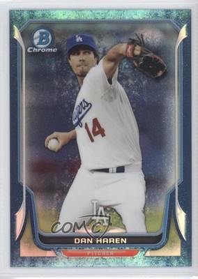 2014 Bowman Chrome Bubbles Refractor 7/99 Dan Haren #181 e5r