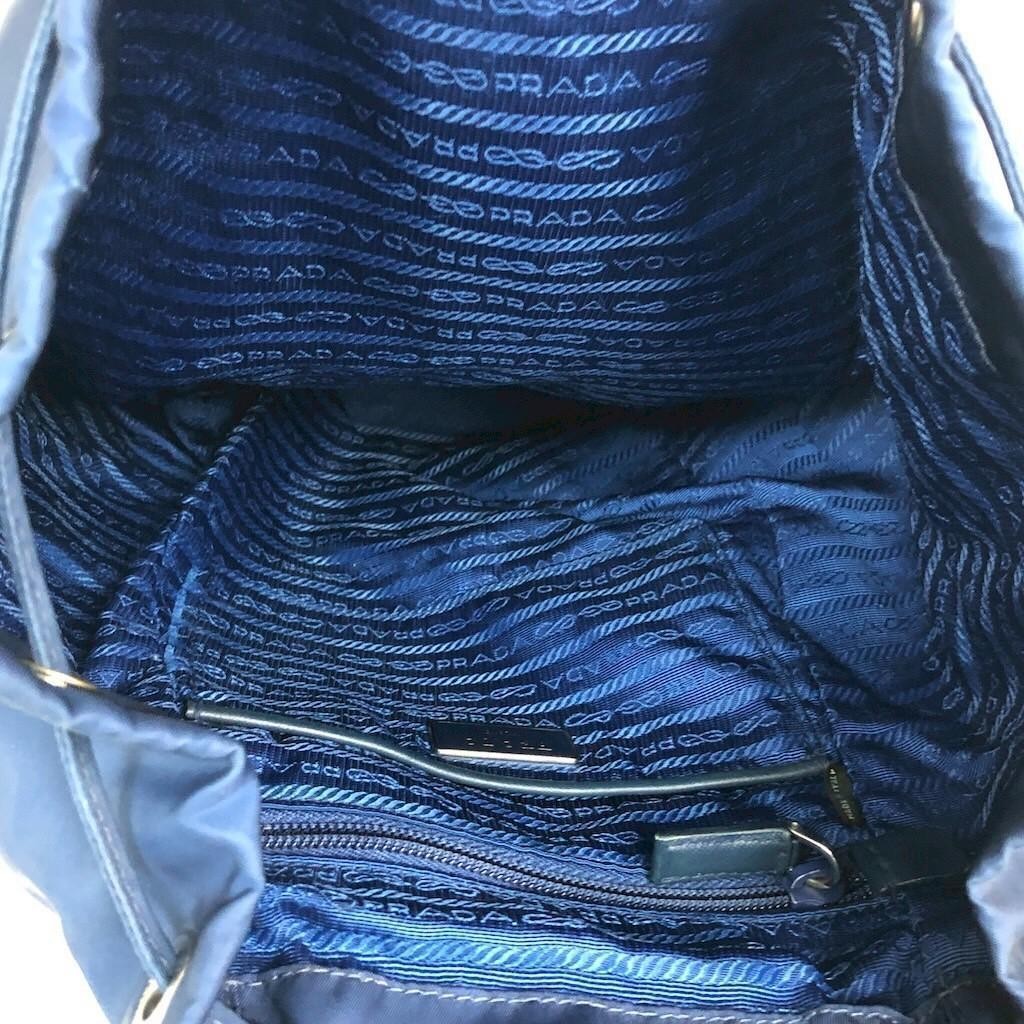 PRADA Nylon Backpack Blue Brand    Free  Adult Outing Ladies Affordable High Qua thumbnail 7
